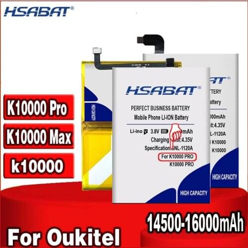 HSABAT 13600mAh-16000mAh Battery for Oukitel K10000 Pro / K10000 / K10000 Max
