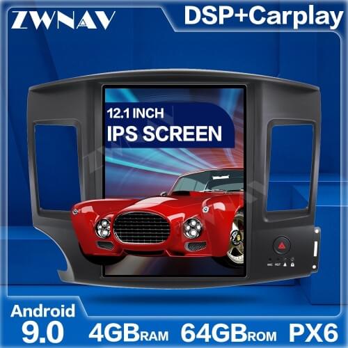 Tesla Screen Android 9 Car Multimedia Player For Mitsubishi Lancer 2007-2017 GPS Navigation Auto Audio Radio stereo BT head unit