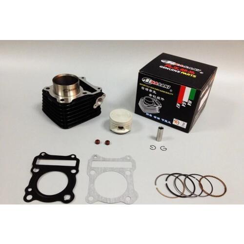 Free shipping NASAKI brand motorcycle parts For SUZUKI EN125Black cylinder / piston / ring / mat / valve seal / genuine parts