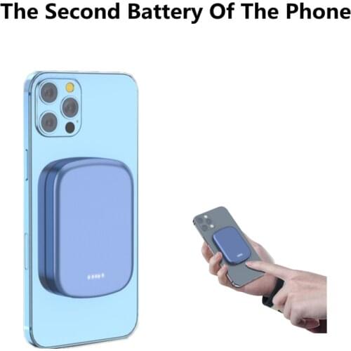 For Magsafe Power Bank 10000mAh PD20W Wireless Charging 15W Magnetic Mini Power Bank Apple12 Series External Auxiliary Battery