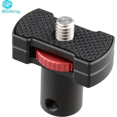 BGNing Aluminum Micro Rod 15mm Micro Rod Mount with Large Knurled Edge 1/4"-20 Locknut for Monitor Mic Phone Device