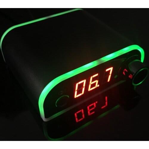 Colorful Rainbow Style Mini Tattoo Power Supply with Magnetic Base Voltage Indicator Lights