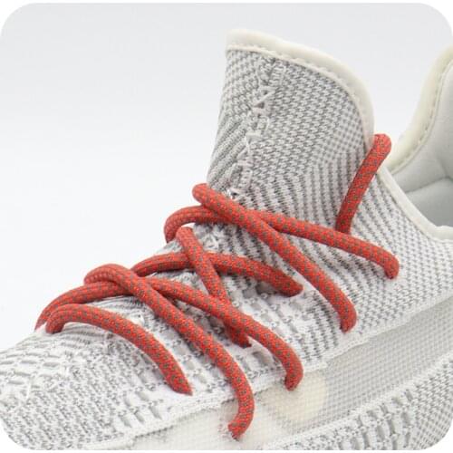 Coolstring Cool Highlight 3M Round Reflective Shoe Laces Athletic Safety Sneakers Shoelaces Night Walk Running Bootlace Latchet