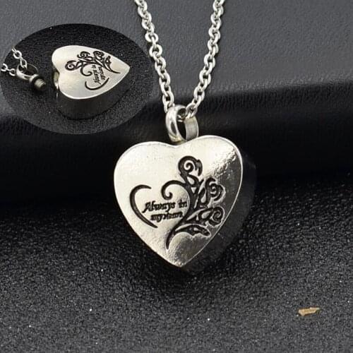 Cheap Brand NEW 316 Stainless Steel Heart Urn Necklace For Ashes - Cremation Jewelry Keepsake Memorial Pendant GiftS