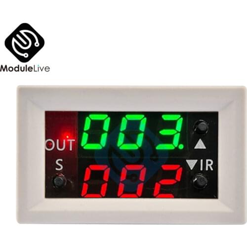 DC 12V Dual Double Display Time Relay Module Time Delay Relay Mini LED Digital Timer Relay Cycle Time Control Switch Home