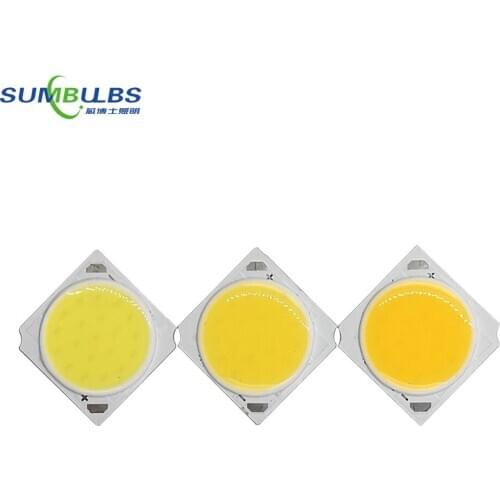20pcs 19x19mm highlight COB light source LED 17mm diameter 15W 20W 30W COB Chip 19mm Square Round COB LED Light Source 30V DC