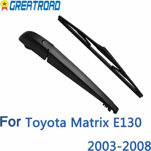 Wiper 11" Rear Wiper Blade & Arm Set Kit For Toyota Matrix E130 2003 - 2008 Windshield Windscreen 2017 2016 2015