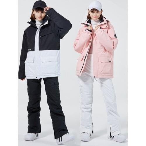 Ski Suit Women Warm Waterproof Winter Snow Snowboard Jackets and Pants Outdoor Sports Hot Ski Equipment Ski Jacket and Trousers