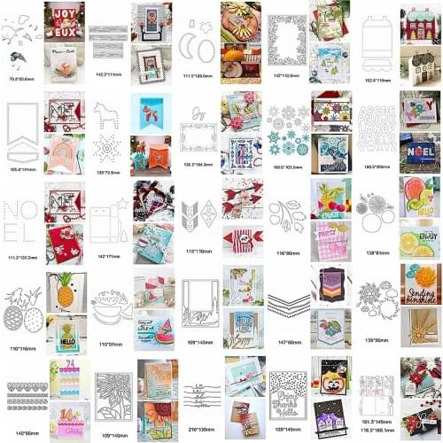Metal Cutting Dies A-Z Letter Flower Animals Snowflake Fruit Lace Round Square Make Cards Stencils New Scrapbook Craft 2020 Hot
