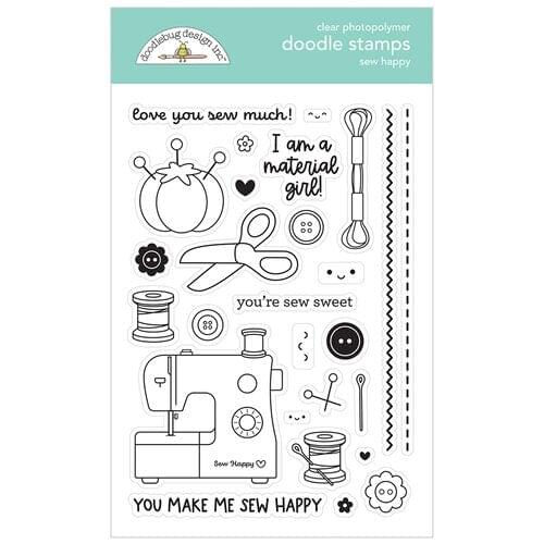 Metal Cutting Dies and stamp sew happy card Scrapbooking Stencil Cut Die For DIY Card Crafts Handmade