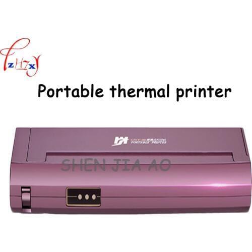 Mini Portable A4 Paper Printer Home Office Car Mobile Bluetooth Portable Black & White Thermal Printer 1pc