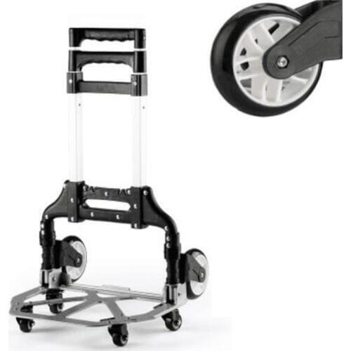 Multipurpose luggage cart Grocery trolley hand-pushed trailer Folding shopping cart with small wheels