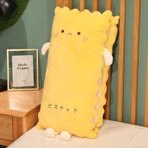 Multi-size Simulation Soft Stretch Biscuit Long Pillows Skin-friendly Delicate Non-deformable Soft And Full Pillows