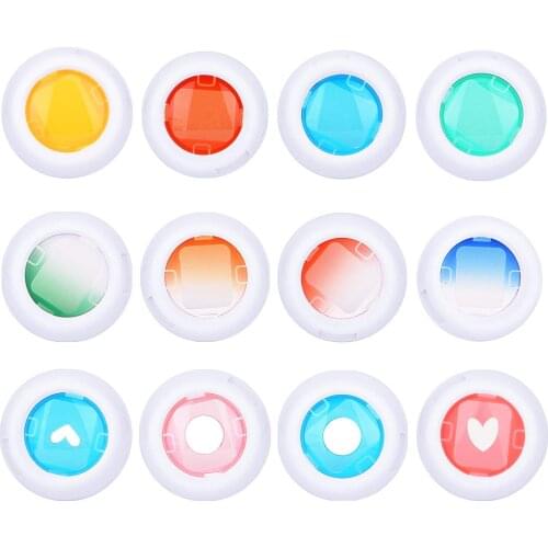 3 Sets Colored Filters Close Up Lens for Fujifilm Instax Mini 9 Mini 8 7S Kitty Instant Shooting Camera Gift Sets Pink