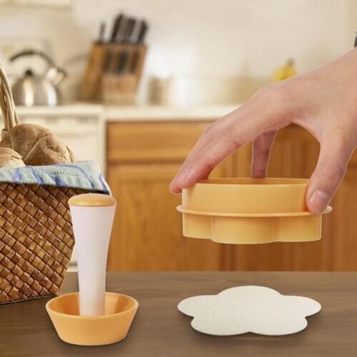 Plastic Round/Phyllo Tarte Shell Mold Set Include Tart/Pastry Tamper Dough Press Cookie Cutter Baking Mold For Confectioner