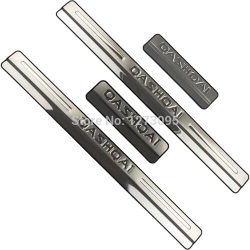 For Nissan Qashqai J11 2015-2018 2019 Stainless Door Sill Scuff Plate Trim Welcome Pedal Protector Pedal Step Car Accessories