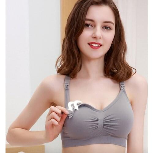 Maternity Underwear Bra Nursing Prevent Sagg Cotton Elastic Soft Pregnancy Women Top for Feeding Breastfeeding Clothes Bralette
