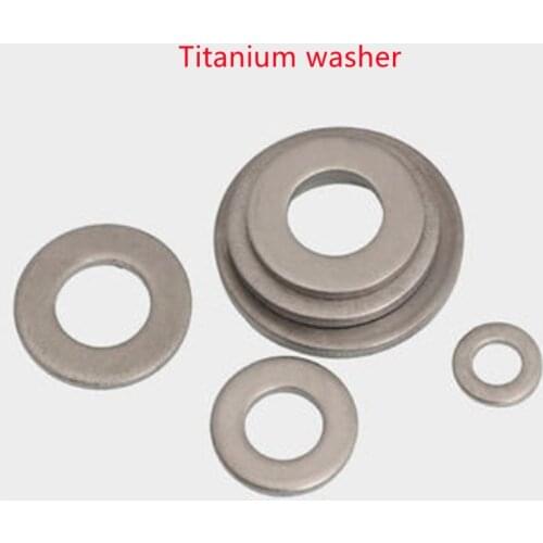 2-10pcs Pure Titanium TA2 Flat Washer Plain Gasket for M3 M4 M5 M6 M8 M10 Screw Bolt