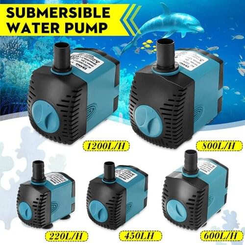 New Ultra-Quiet 3/6/10/15/25W Submersible Water Fountain Pump Filter Fish Pond Aquarium Water Pump Tank Fountain