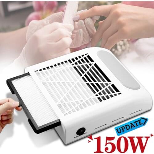 Nail Vacuum Cleaner 80W Strong Power Nail Dust Collector Nail Fan Art Salon Equipment Suction Dust Collector Manicure Machine