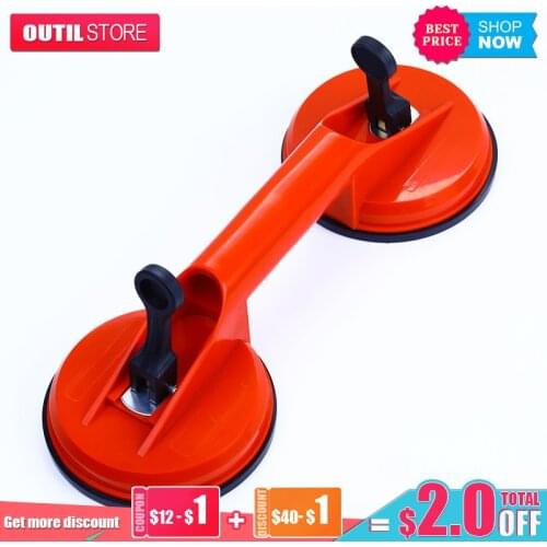 Realmote Glass Suction Tile Cup Plastic Claw Floor Device Household Decoration Handling Manual Firm