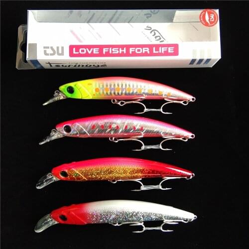 TSURINOYA 110S Long Casting Sinking Minnow Saltwater Fishing Lure DW77 110mm 22g Large Trout Pike River Lake Hard Baits Jerkbait