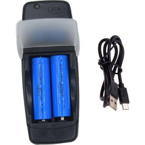 2 slots Smart USB Li-ion Battery Charger for Rechargeable 3.7V Lithium tip Battery 14500 10440 10340 battery charger