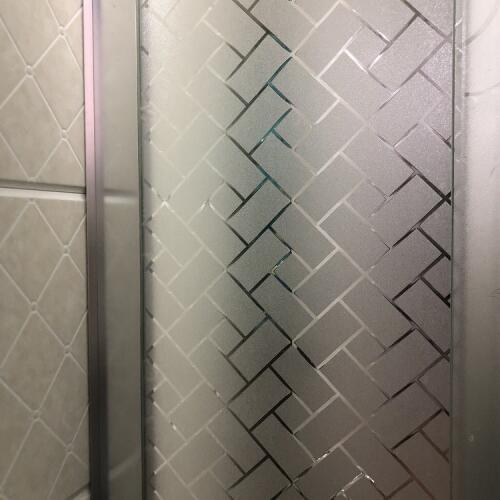 Waterproof Window Privacy Films, Frosted No-Glue Static Decorative Window Stickers Size 45 x 100Cm