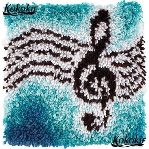 Crocheting Rug Yarn Unfinished pillow cushion embroidery Patchwork Pillowcase 3d Latch hook kits handicraft cross stitch kits