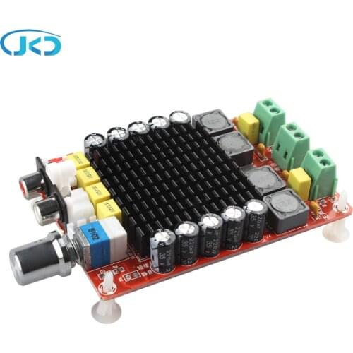 1pcs 2 * 100W car amplifier DC power XH-M510 TDA7498 digital amplifier board 14-34V