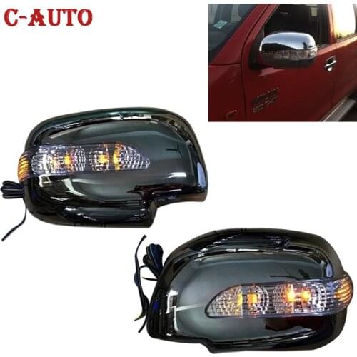2PCS/Set LED side Door Rear mirror lights Rear Mirror Cover with turn signal light For Toyota Hilux VIGO 2006-2014 Car-styling