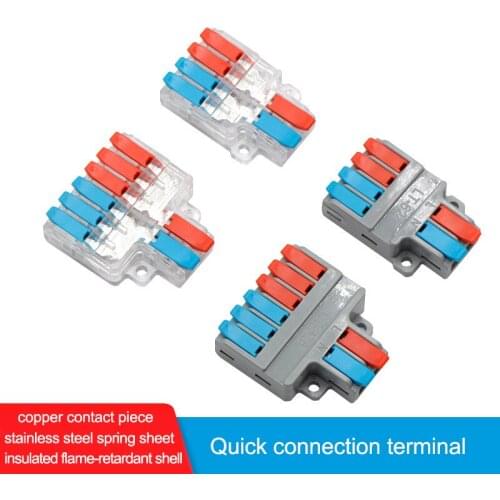5/10/20PCS Mini Quick Wiring Terminal Separator Universal Wire and Cable Connector Conductor Wire Connector LT-624,LT-626