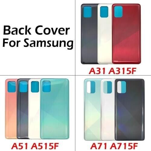 Back Rear Cover For Samsung Galaxy A31 A315F A51 A515F A71 A715F Battery Door Housing Battery back cover