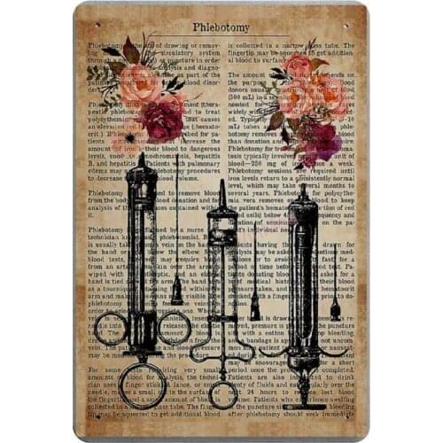 Phlebotomy Memes Retro Metal Tin Sign Plaque Poster Wall Decor Art Shabby Chic Gift