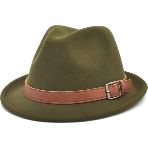 FUODRAO Classic Men Fedora Hat Australian Wool Felt Fedora Hat Women Wide Brim Vintage Jazz Hat Chapeau femme Autumn Cap F77