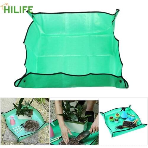 Garden Grafting Pad Anti Dirty Foldable Mix Soil Flower Land Mat Thicken Basin Cushion Garden Work Cloth Transplanting Pot