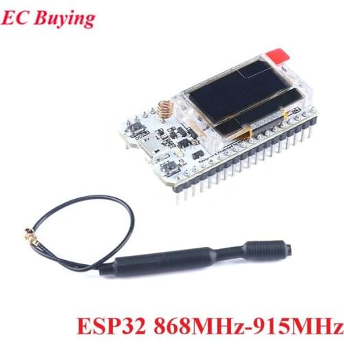2pcs 868MHz/915MHz LoRa ESP32 Oled Wifi SX1276 Module IOT with Antenna For Arduino Electronic Diy Kit PCB New Version 2018