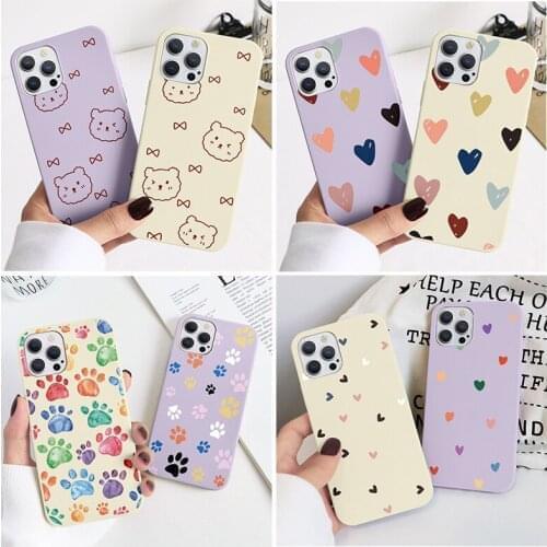 Soft TPU Case For Samsung S21 Ultra A02S A42 A41 A30 S20 FE Lite M51 M31 A91 S8 Plus S7 Edge Note 20 10 9 8 Cover Love Funda Bag