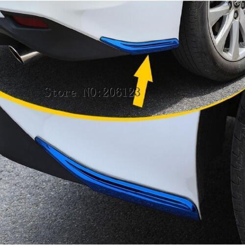 Stainless Steel Rear Side Bumper Corner Trim Protect Moulding Garnish For Toyota Camry 2018 2019 2020 Accessories