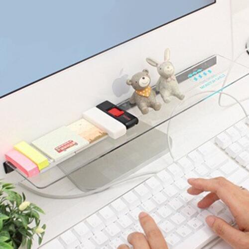 Computer Monitor Riser Desktop Stand Rack Display Shelf Storage Desk Plastic Desk Organizer Desktop Home Office