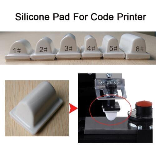 From 1# to 6# Silicone pad for code machine pad printer