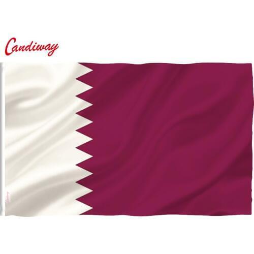 QATAR INTERNATIONAL COUNTRY POLYESTER FLAG 3 X 5 FEET Doha Office/Activity/parade/Festival/Home Decoration NN085