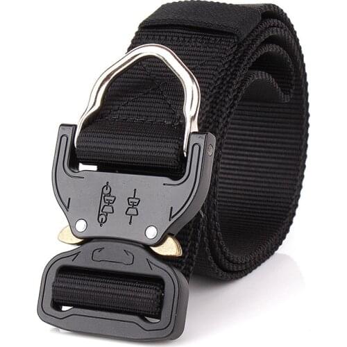 SWAT Combat Heavy Duty Knock Off Tactical Belt Men US Soldier Military Equipment Army Belts Sturdy Hook Nylon Waistband 3.8cm