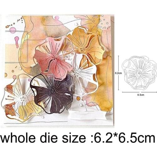 Christmas Flower Petal Metal Cutting Dies Stencils Dies For DIY Scrapbooking Dies Decorative Embossing Die Cut Paper Card Making