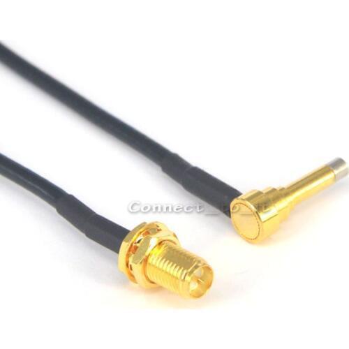 RP SMA Female (Pin in center) to MS156 Male Right Angle C2 Plug RF Coax Connector Extension Cord