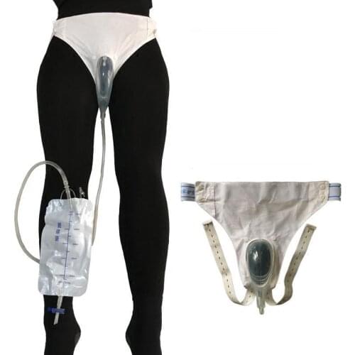 Silicone urine bag male/female urine collector pick urinal for aged hemiplegia Disabled men /women access incontinence free ship