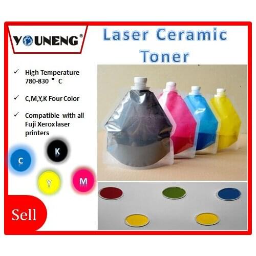 Compatible laser ceramic toner for xerox 6510 6500 215 color copier,ceramic toner powder CMYK 50g/color 200g