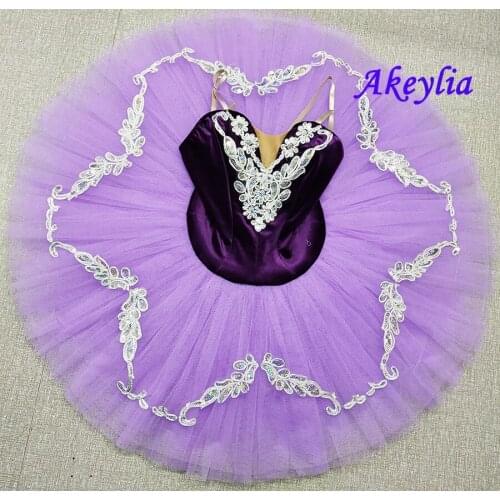 Dark purple Peformance Pancake Tutu Pre-Professional Tutu girls Orange Adult whtie Classical Platter Tutu Costume Ballerina