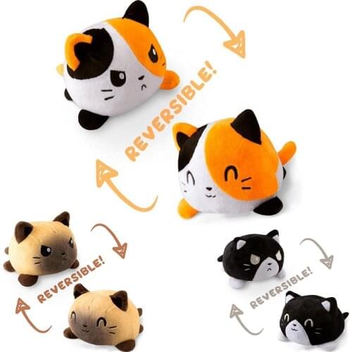 Funny Peluche Reversible Cat Gato Kids Plushie Plush Animals unicorn Double-Sided Flip Doll Cute Toys For Pulpos
