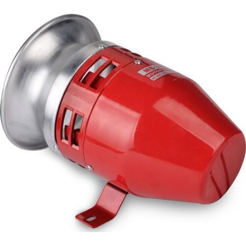 1PCS AC 110V MS-390 Metal Safety Motor Buzzer Siren Industrial Alarm Sound Red